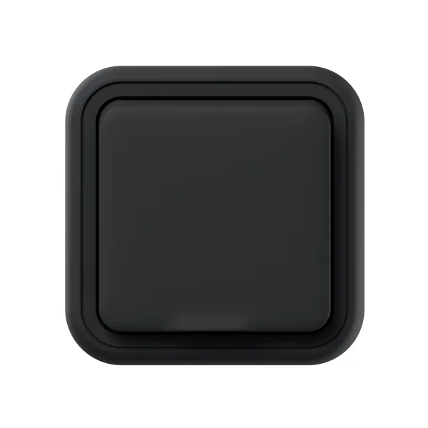 Розетка, одноместная, ОП, винтовые клеммы антрацит, Бронто EKF