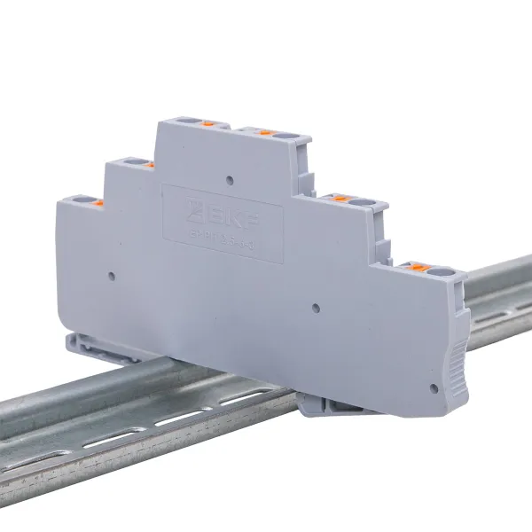 Заглушка для пружинной трехуровневой 2.5 Push-in серая