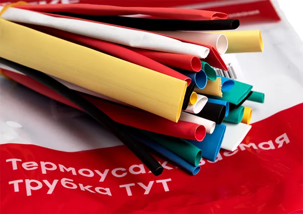 Набор ТУТ нг: 6 цветов по 5шт. Разного диаметра (3/1,5; 4/2; 5/2,5; 6/3; 8/4) 100мм. EKF PROxima