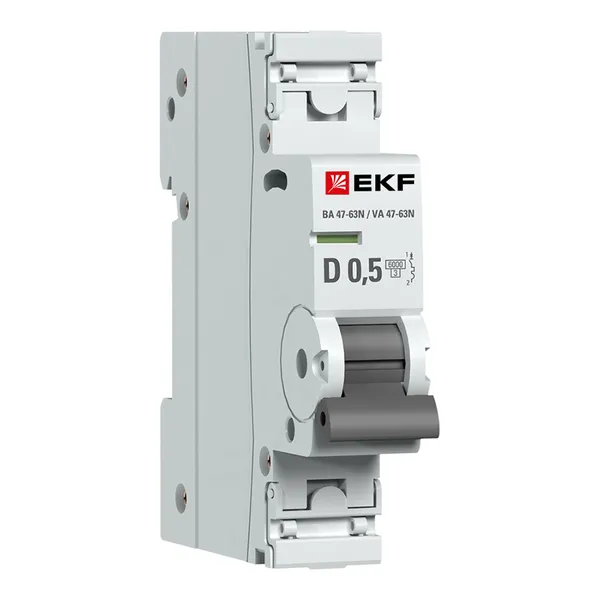 Автоматический выключатель 1P 0,5А (D) 6кА ВА 47-63N EKF PROxima