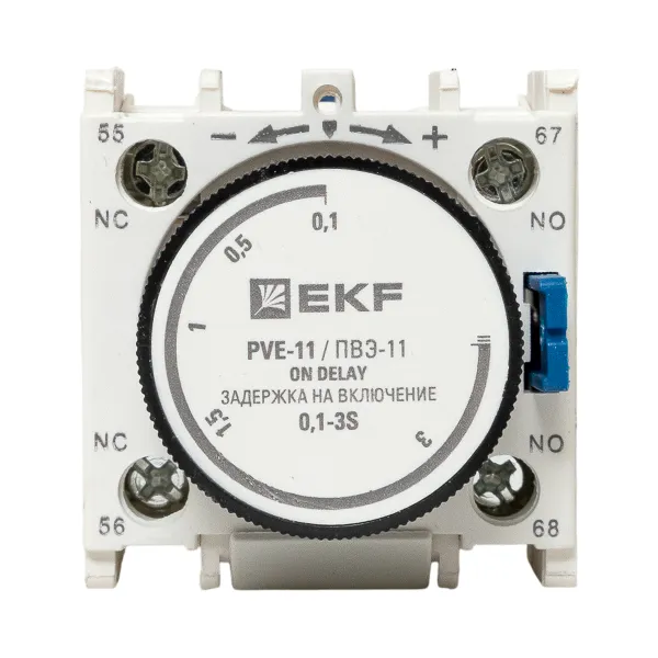 Приставка выдержки времени включения ПВЭ-11 0,1-3сек NO+NC EKF PROxima