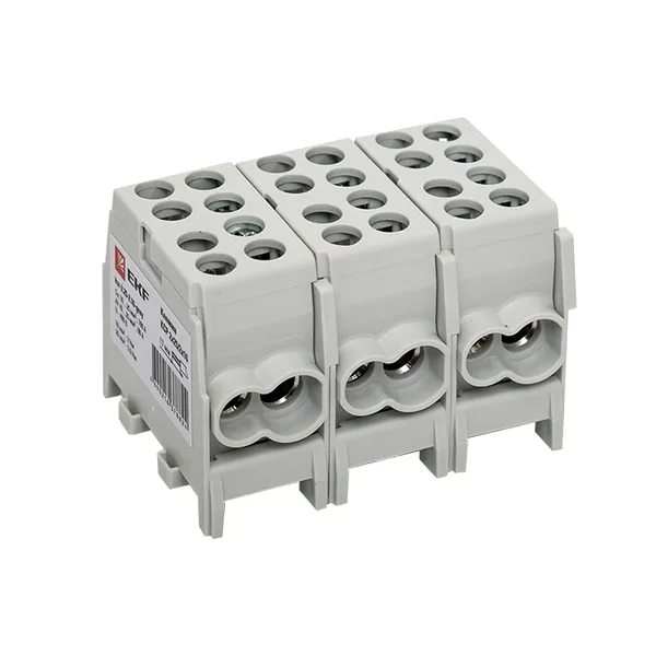 Клемма распределительная КСР с двойным винтом 2x25/2x16 серая EKF PROxima