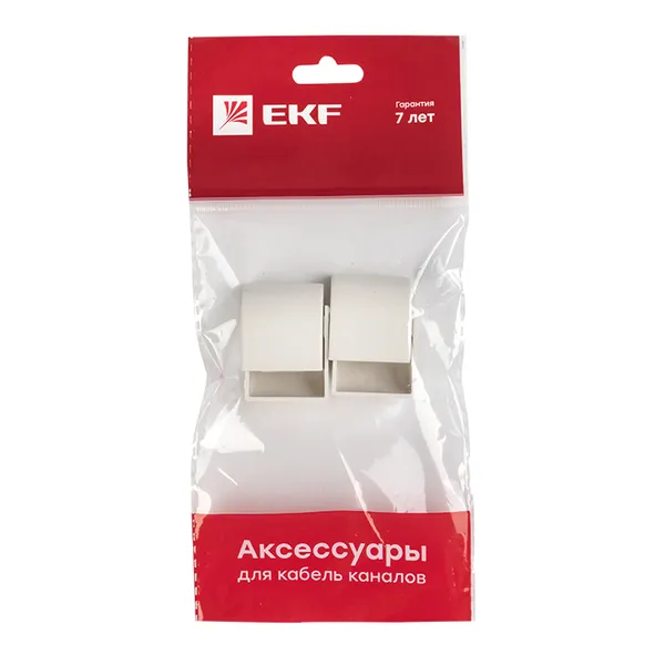 Заглушка (25х16) (4 шт) белая EKF-Plast