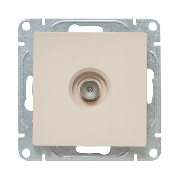 Механизм розетки TV, одиночная, кремовый Эпика EKF