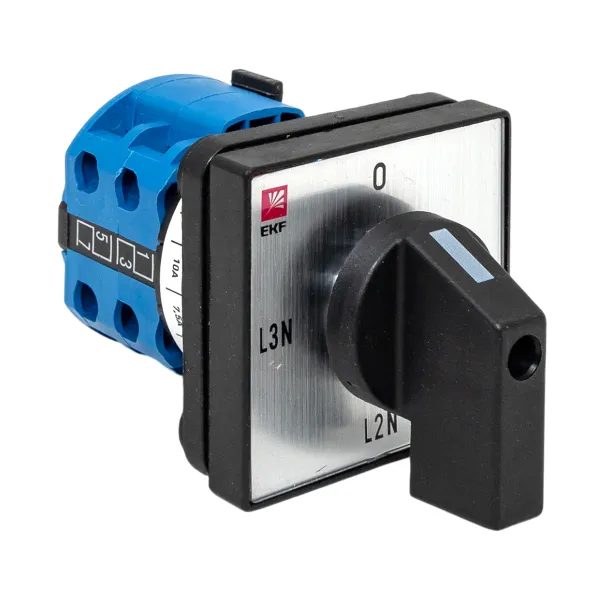 Переключатель кулачковый ПК-1-84 10А 4P для вольтметра (для фазного напряжения) EKF PROxima