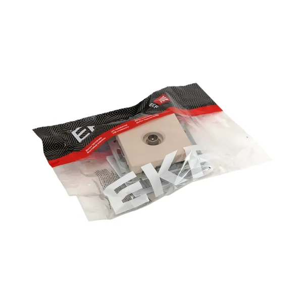 Механизм розетки TV, одиночная, кремовый Эпика EKF