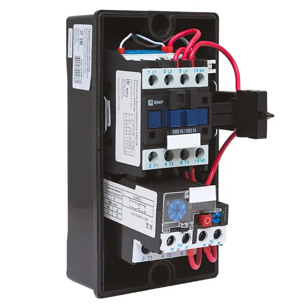 Пускатель в корпусе IP65 КМЭ 9А 230В с РТЭ Ir-7-10А и индик. EKF PROxima