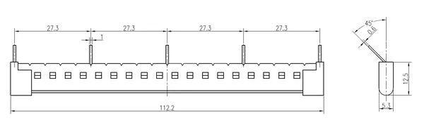 Соединительная шина для разъемов rm5(4)-22-4(3) 5 полюсов AVERES EKF