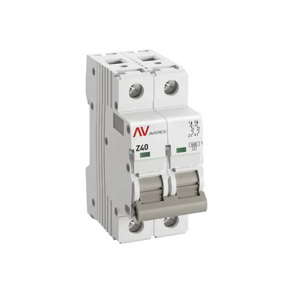 Выключатель автоматический AV-6 2P 40A (Z) 6kA EKF AVERES
