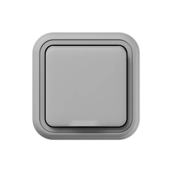 Розетка, одноместная, СП, винтовые клеммы серый, Бронто EKF