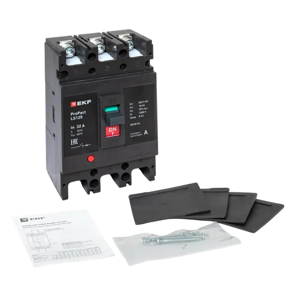 Автоматический выключатель LS125 18кА 3P 32А ProPact EKF