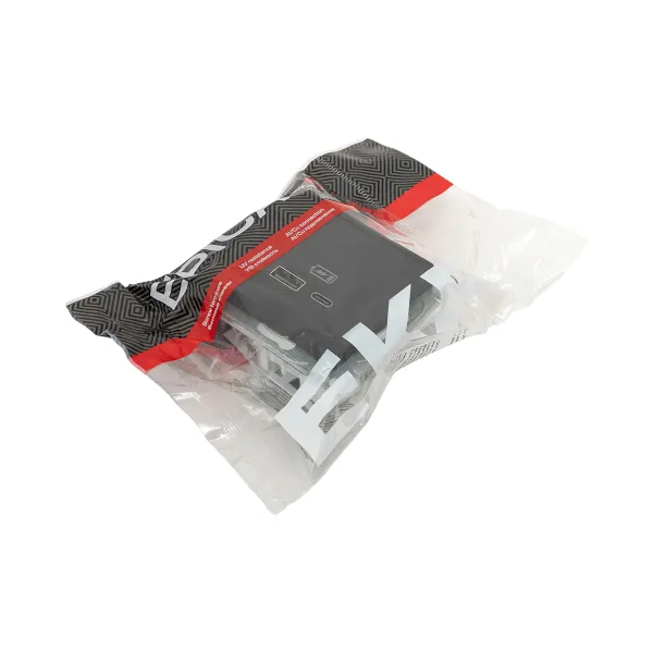 Механизм розетки USB-A+С, чёрный Эпика EKF
