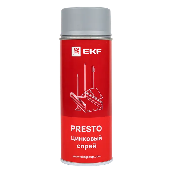 Цинковый спрей "Presto" 400мл EKF