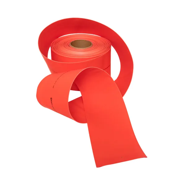 Термоусаживаемая трубка ТУТ нг 100/50 красная рулон EKF PROxima