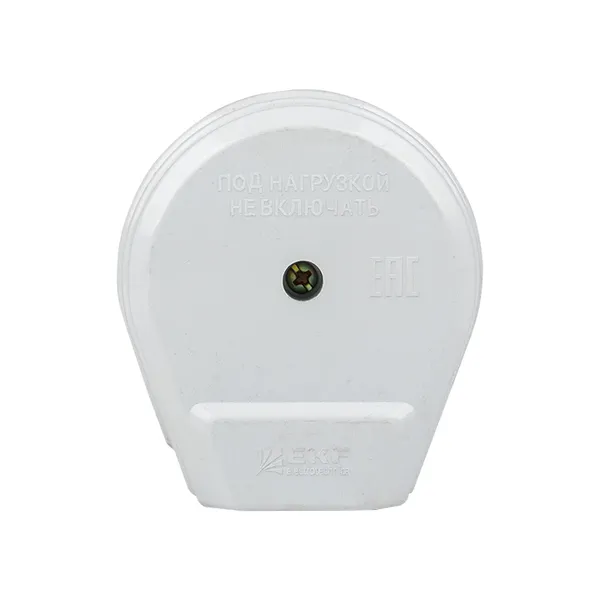 Разъем РШ-ВШ 32А 250В 2P+PE (ОУ) пластиковый бел. EKF PROxima