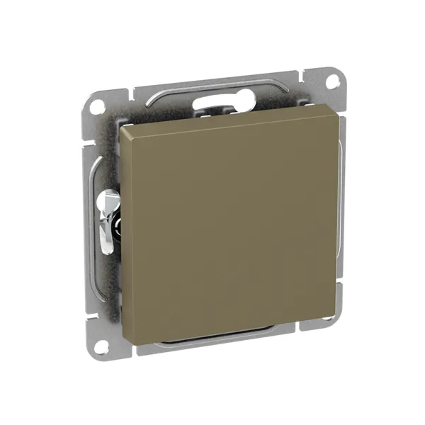 Механизм выключателя, одноклавишный, кнопочный, шампань Эпика EKF