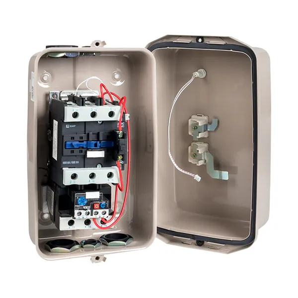 Пускатель в корпусе IP65 КМЭ 80А 230В с РТЭ Ir-63-80А и индик. EKF PROxima