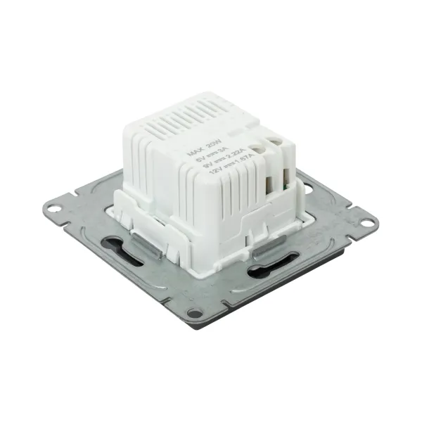 Механизм розетки USB-C - 2шт, графит Эпика EKF