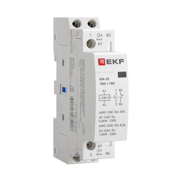 Контактор модульный КМ 25А NО+NC (1 мод.) EKF PROxima