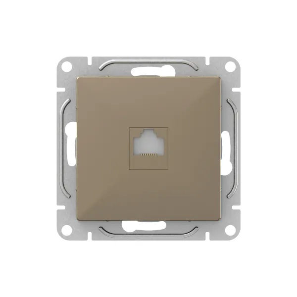 Механизм розетки RJ11, шампань Эпика EKF