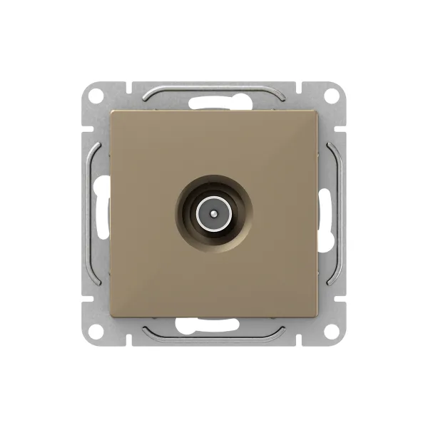 Механизм розетки TV, оконечная, шампань Эпика EKF