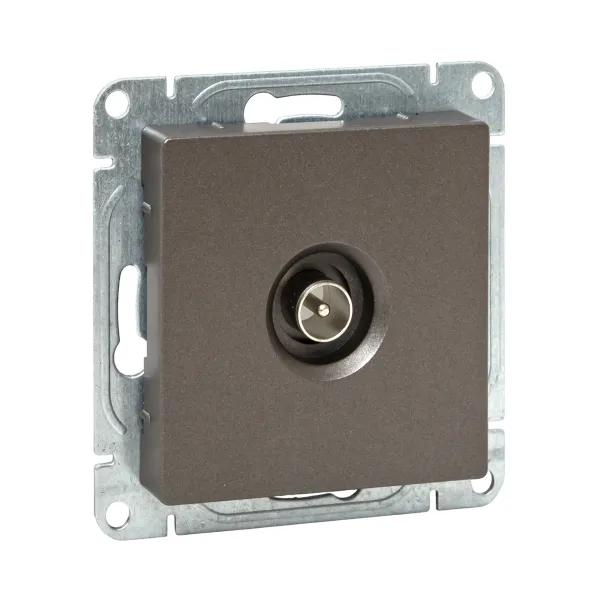 Механизм розетки TV, одиночная, мокко Эпика EKF