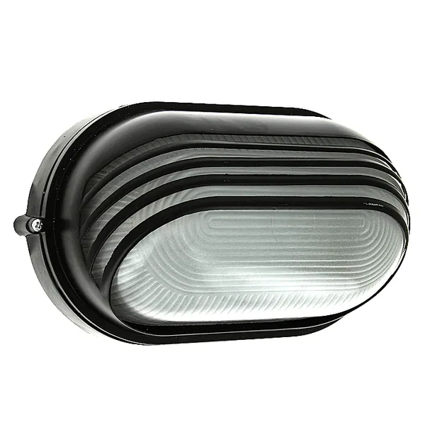 Светильник BLS-1207 черный/овал ресничка 100Вт IP54 EKF Basic