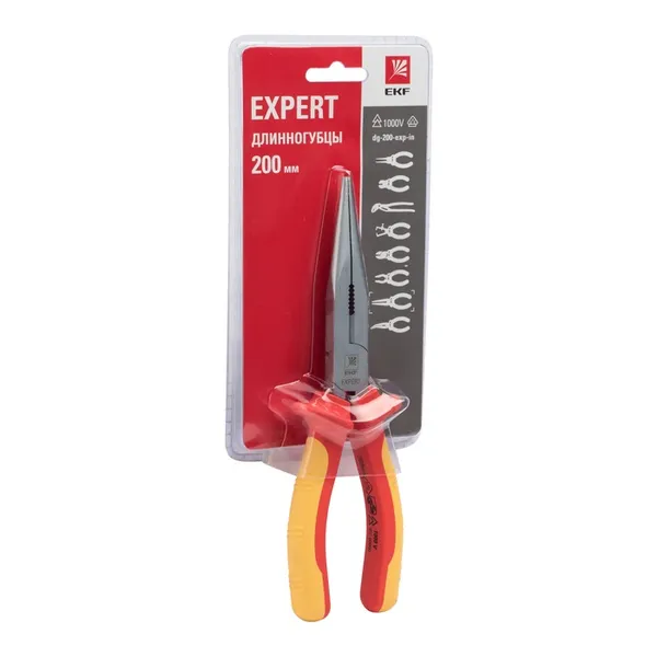 Длинногубцы Expert 200 мм 1000В EKF