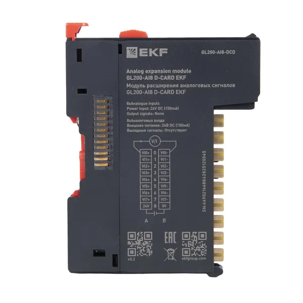 Модуль расширения аналоговых сигналов GL200-AI8 D-CARD EKF