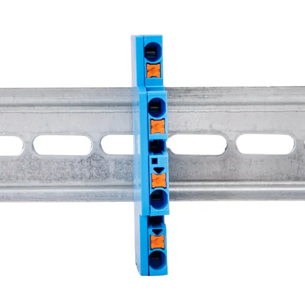 Заглушка для пружинной двухуровневой 2.5 Push-in синяя