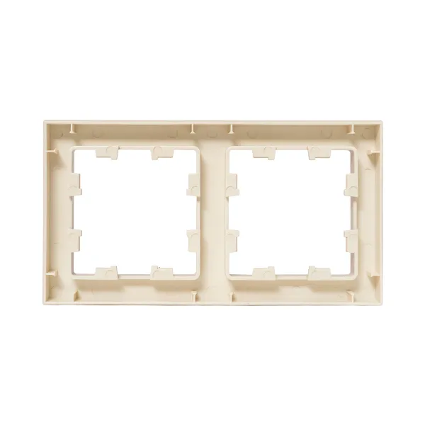 2 - местная рамка, кремовая, пластик Эпика EKF