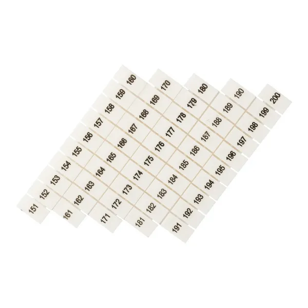 Маркеры для UT/ST/Push-in 4 с нумерацией 150-200 (100 шт.) EKF