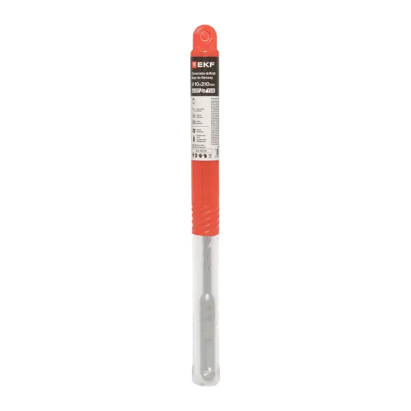Бур по бетону SDS-plus 10х210 мм (4 резца) EKF Professional