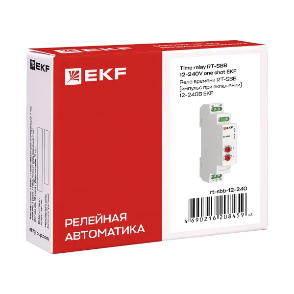 Реле времени RT-SBB (импульс при включении) 12-240В EKF PROxima