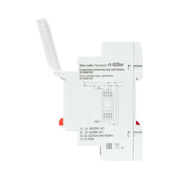 Реле температуры с дисплеем RT-820M (-25....+130 С) EKF PROxima