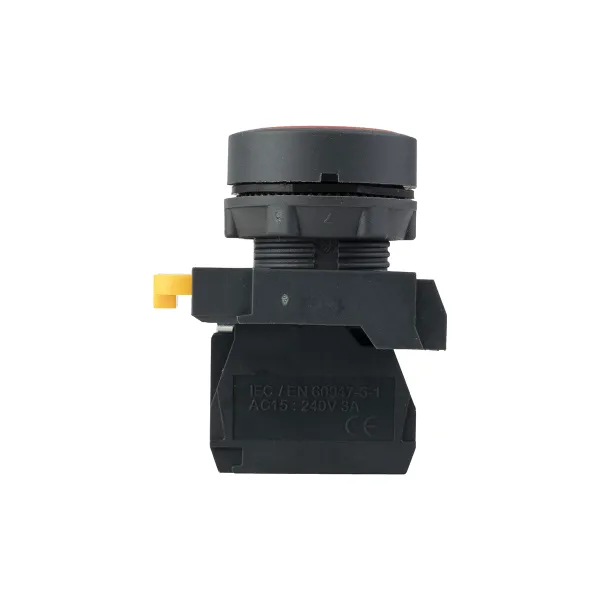 Кнопка SB-21 плоская без фиксации 1NС красная IP65 EKF