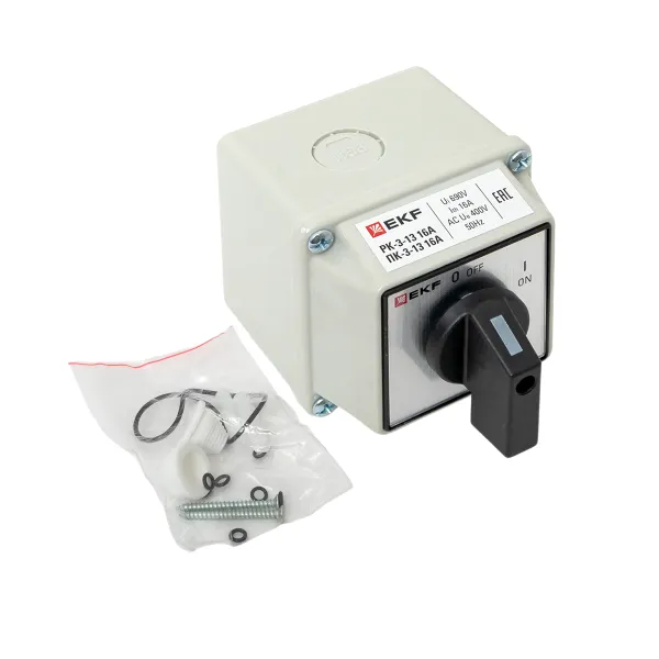 Переключатель кулачковый ПК-3-13 16А 3P "ВКЛ-ВЫКЛ" IP54 EKF PROxima