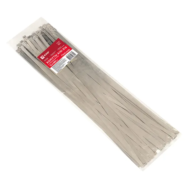 Хомут AISI 316 из нержавеющей стали, 12x680 (100 шт.) FlexLock PROxima