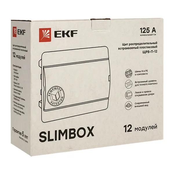 Щит распред. встраиваемый ЩРВ-П-12 "SlimBox" IP41 EKF