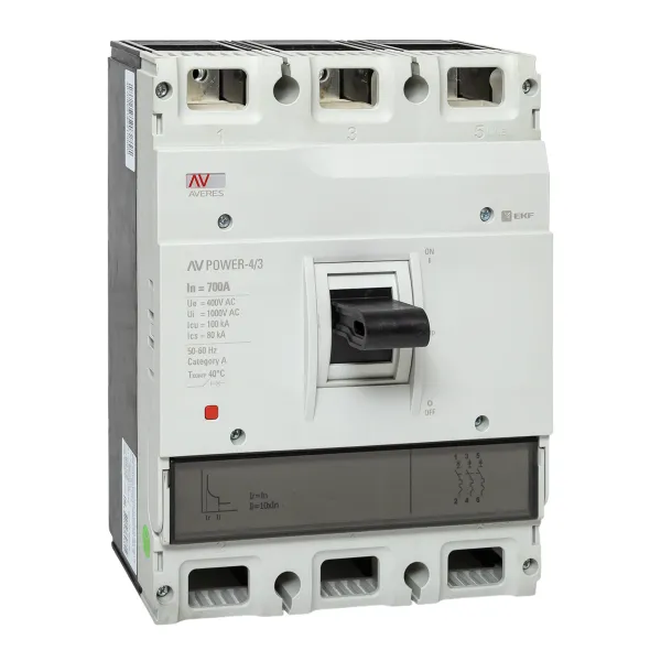 Автоматический выключатель AV POWER-4/3 700А 100kA TR EKF AVERES