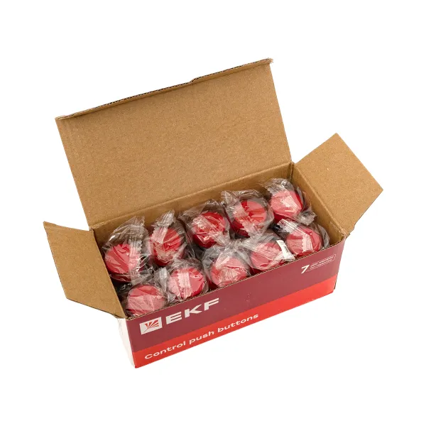 Лампа сигнальная BV64 красная EKF