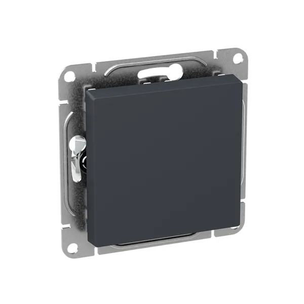 Механизм выключателя, одноклавишный, кнопочный, графит Эпика EKF