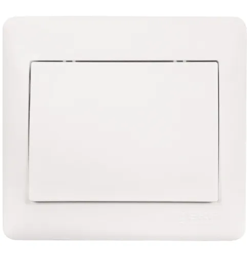 София Выключатель 1-клавишный,10А, белый EKF Simple
