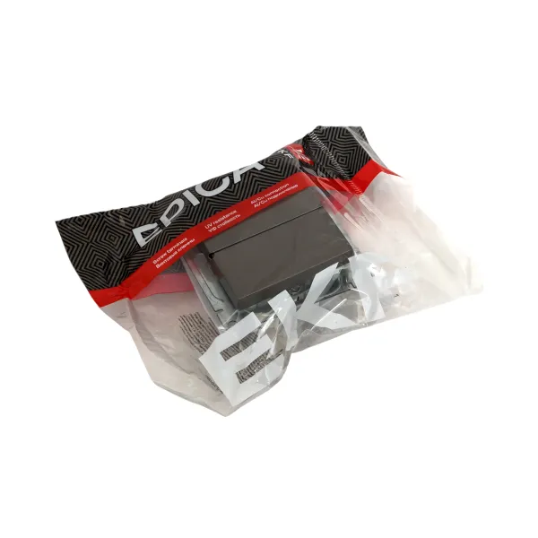 Механизм выключателя, двухклавишный, мокко Эпика EKF