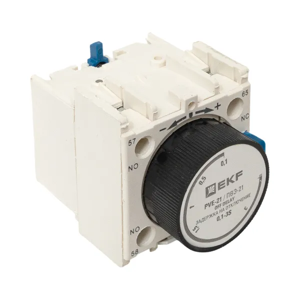 Приставка выдержки времени отключения ПВЭ-21 0,1-3сек NO+NC EKF PROxima