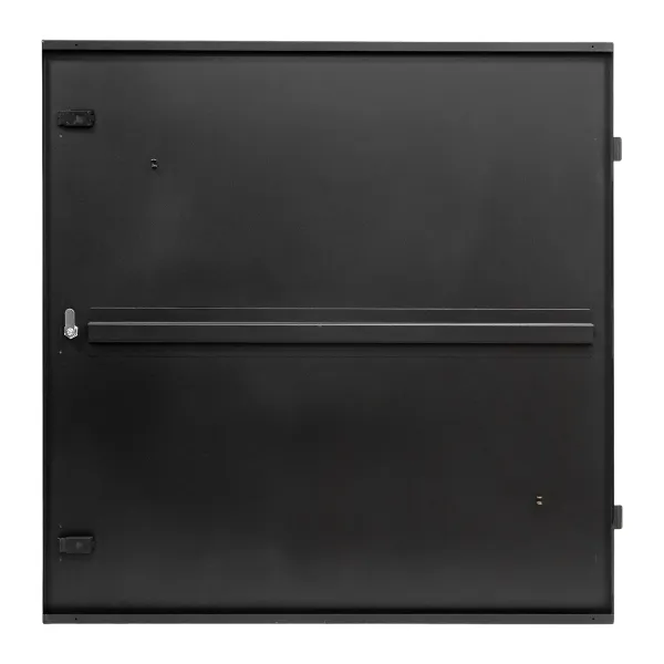 Шкаф напольный 19" TERACOM PRO 42U 600x1000 мм двери перфорированная с замком-ручкой и перфорированная чёрный