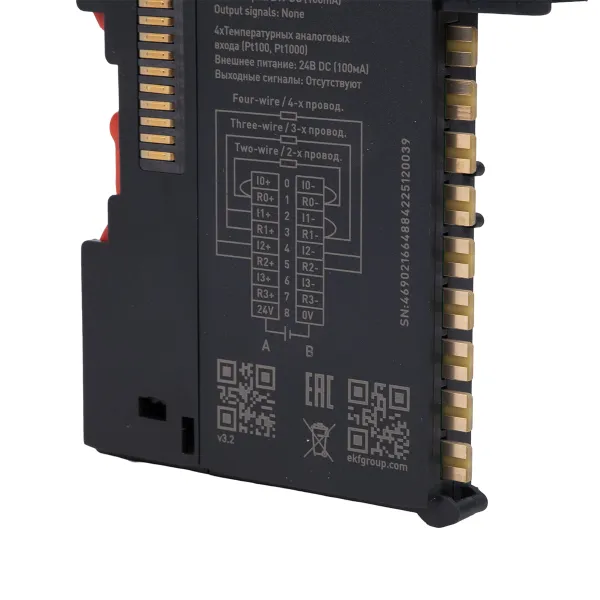 Модуль расширения сигналов датчиков температуры GL200-RTD4 D-CARD EKF