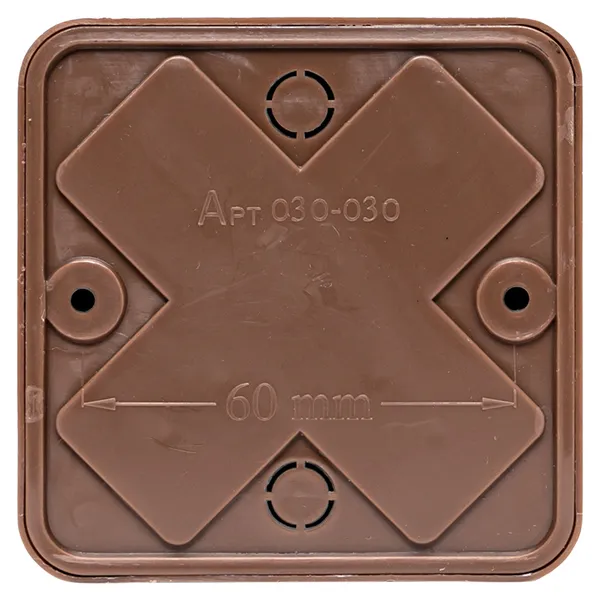 Коробка разветвительная KMP-030-030 (75х75х26) тёмн. дер. EKF PROxima