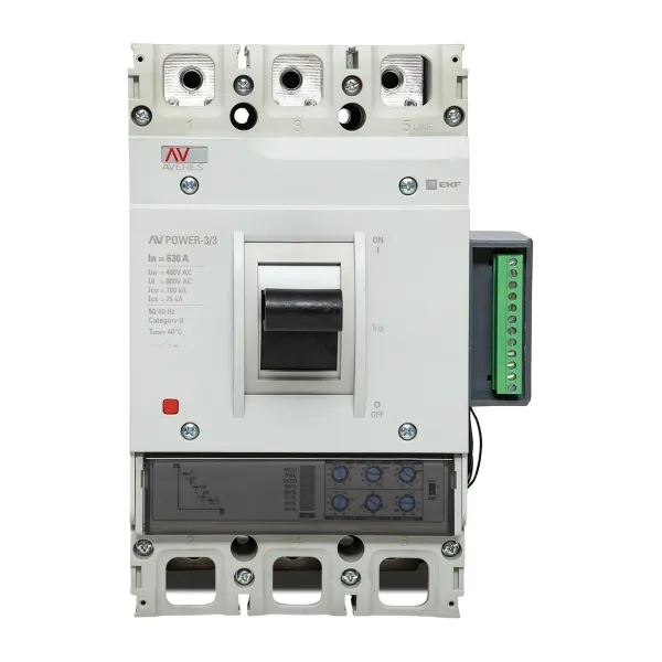 Автоматический выключатель AV POWER-3/3 630А 100kA ETU2.2 EKF AVERES
