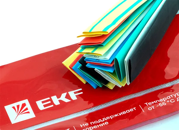 Термоусаживаемая трубка ТУТ нг 10/5 набор:7 цветов по 3шт. 100мм. EKF PROxima
